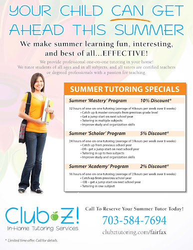 Club Z! In-Home & Online Tutoring of Fairfax, VA